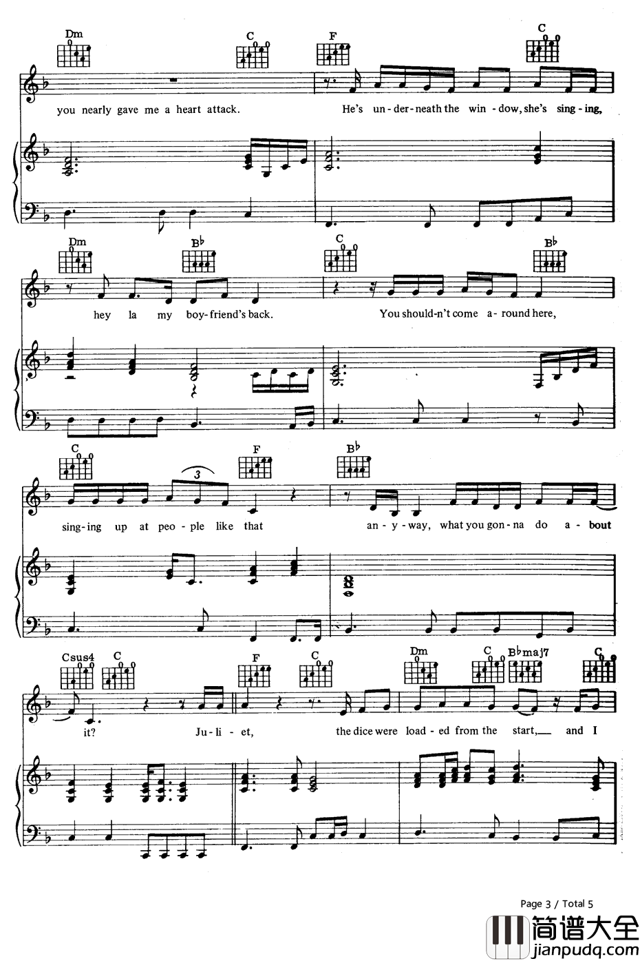 Romeo_and_Juliet钢琴谱_DireStraits