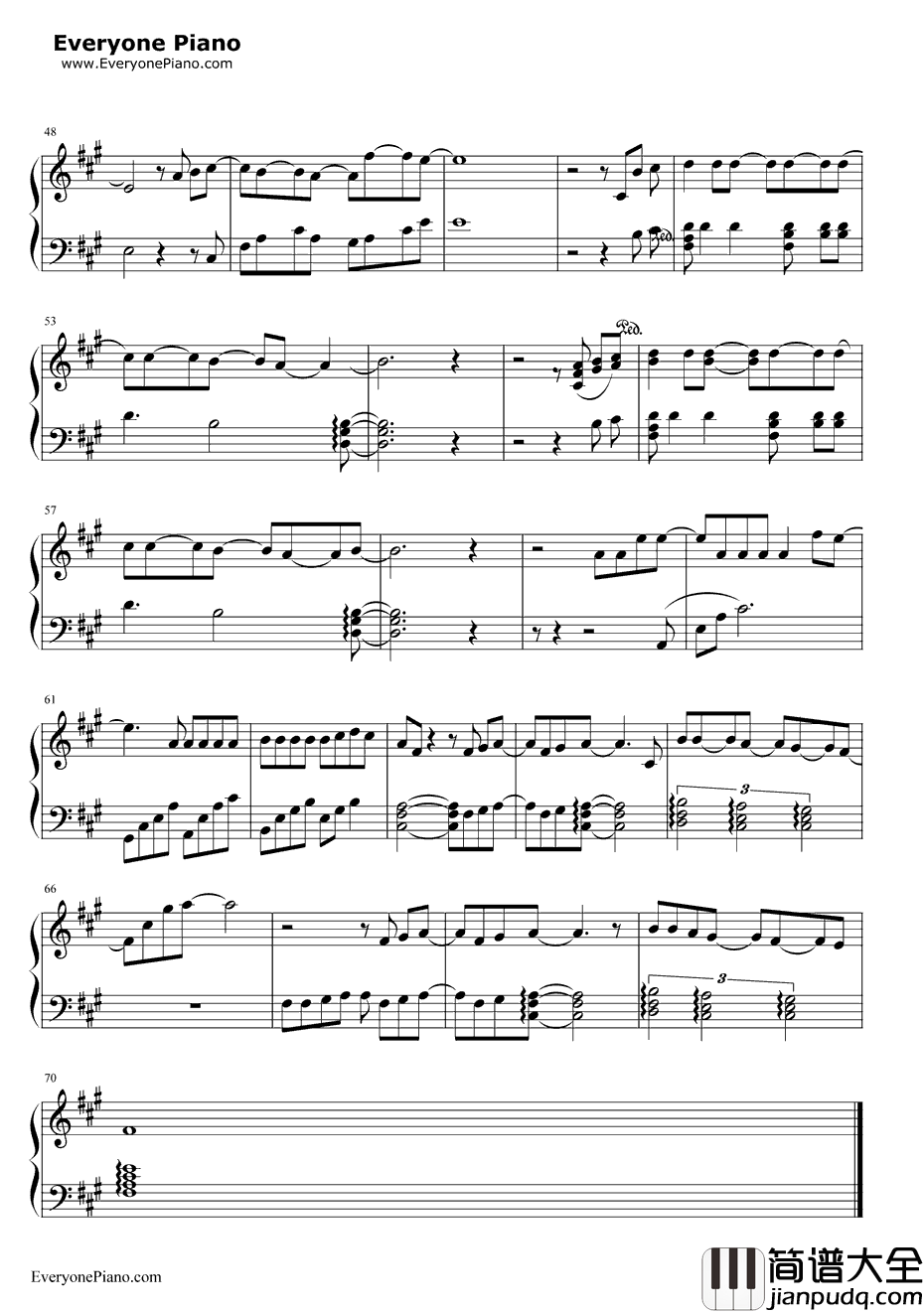 我不会喜欢你钢琴谱_陈柏霖_我可能不会爱你插曲