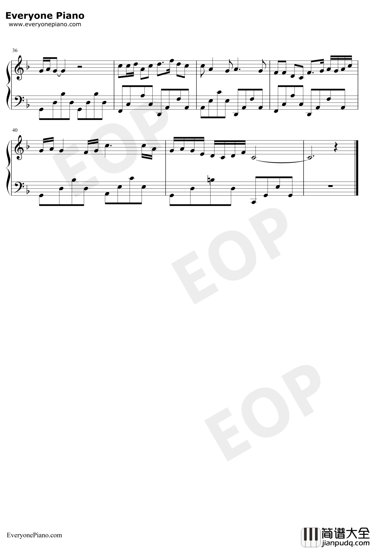 洪湖水浪打浪钢琴谱_宋祖英