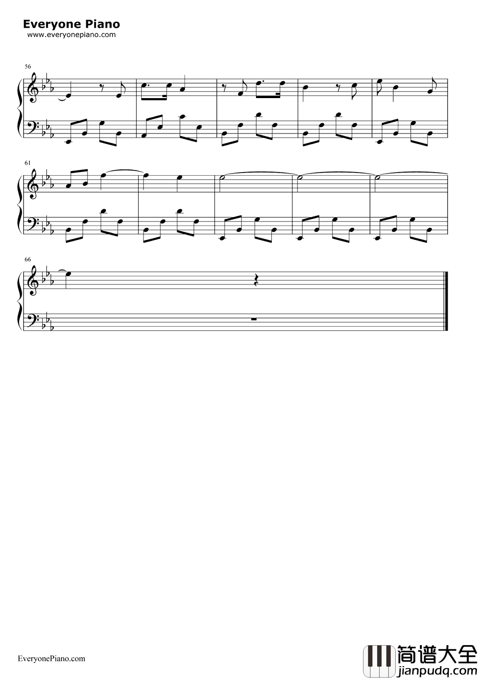 我的祖国妈妈钢琴谱_施光南