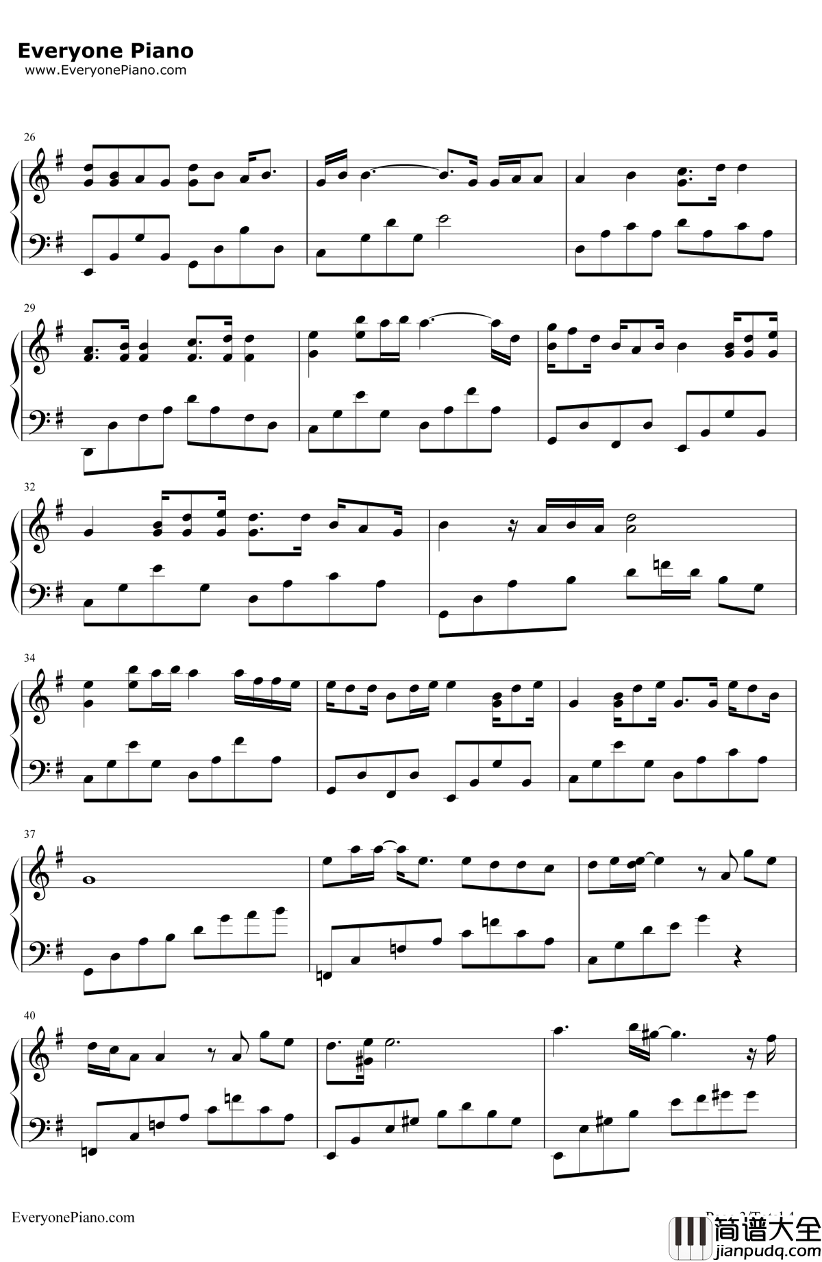 我的歌声里钢琴谱_曲婉婷_我的歌声里