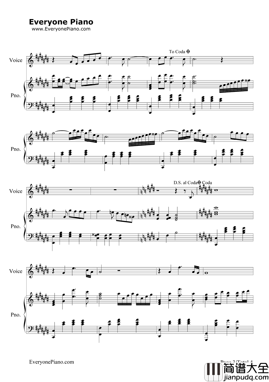 你的名字我的姓氏钢琴谱_张学友