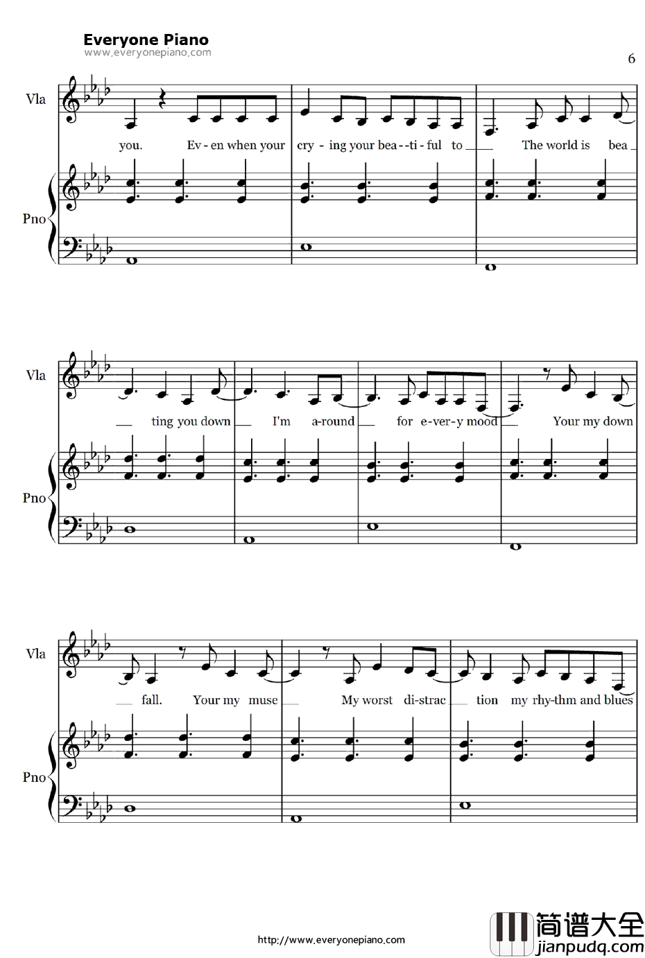 All_of_Me钢琴谱_JohnLegend_弹唱版