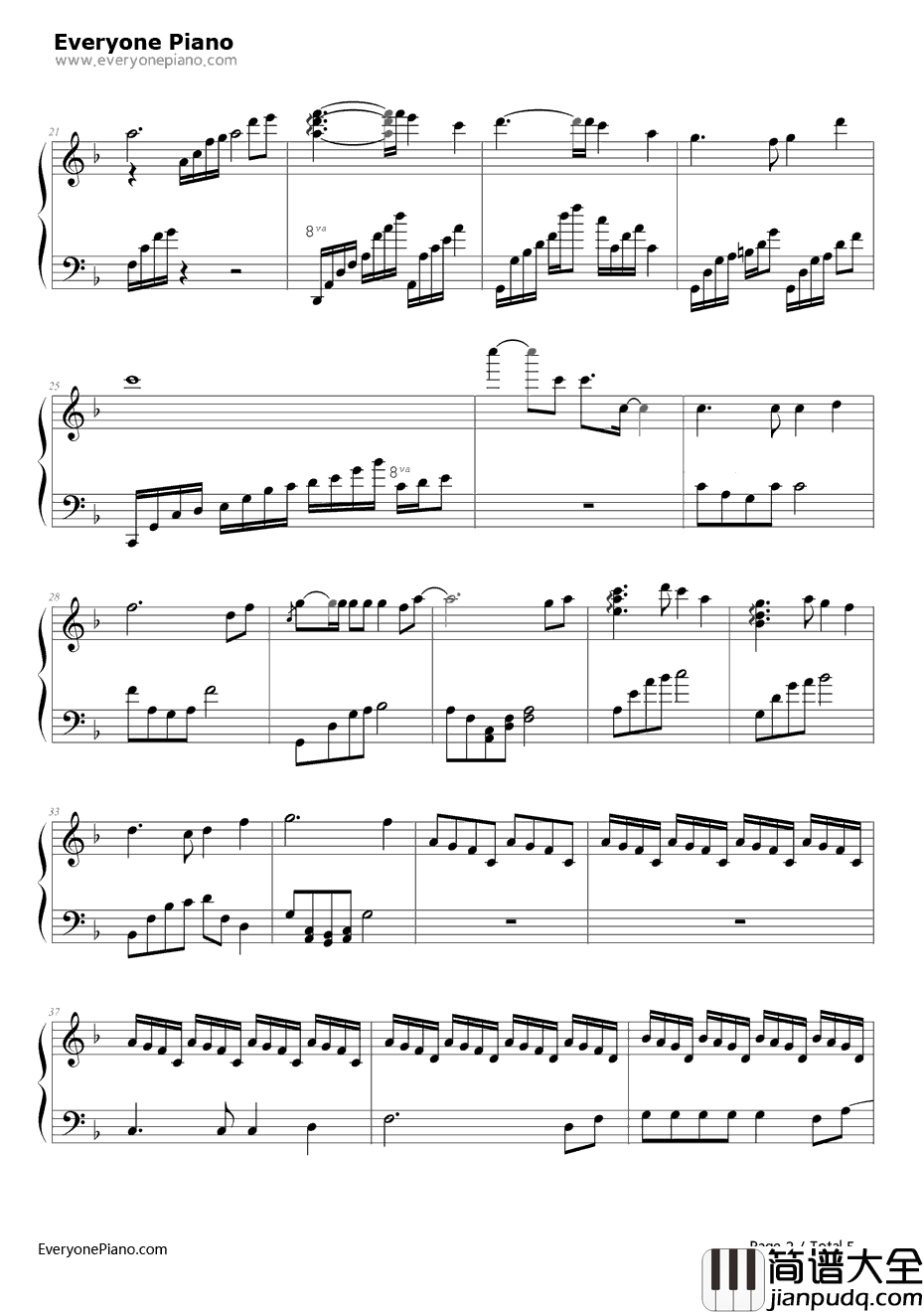 耶和华是爱钢琴谱_基督教歌曲