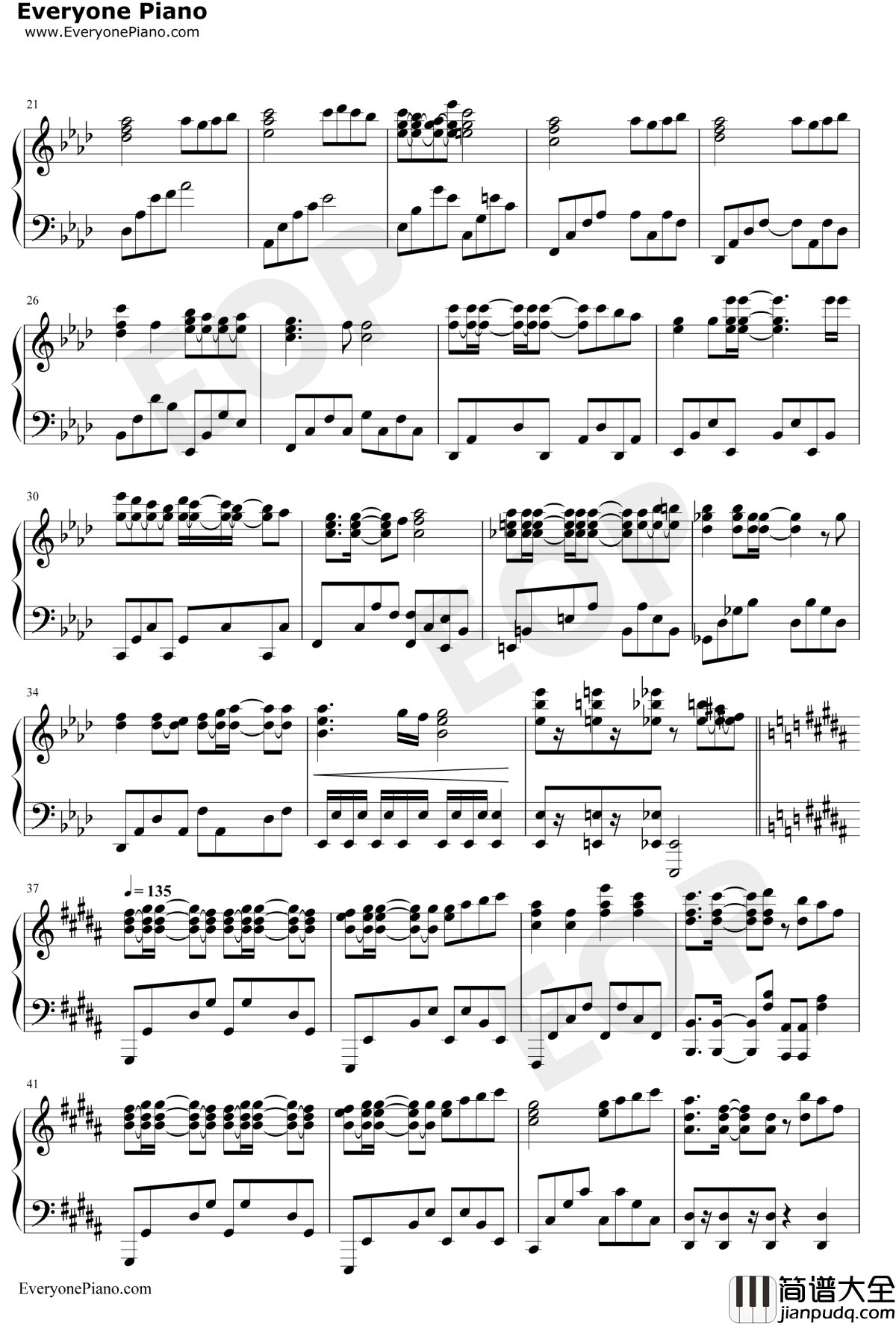 Only_My_Railgun钢琴谱_FripSide