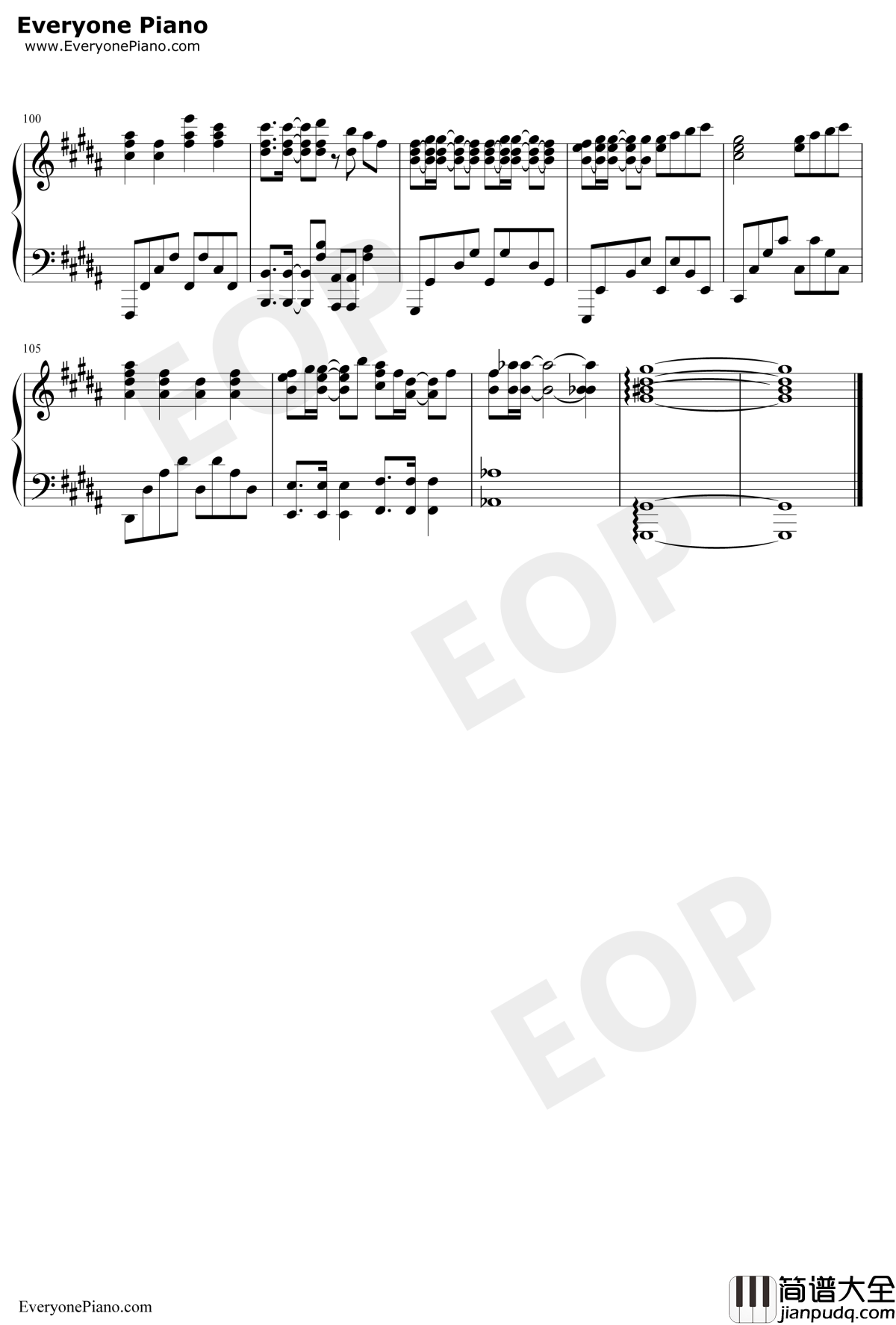 Only_My_Railgun钢琴谱_FripSide