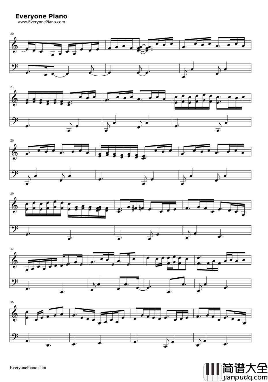 雨降る窓辺で钢琴谱_岸部真明_雨降窗边