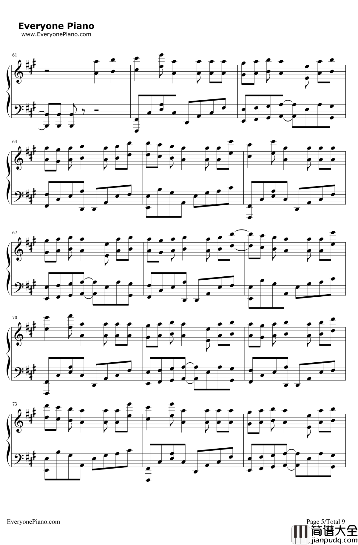 夜光烟花钢琴谱_原创作品