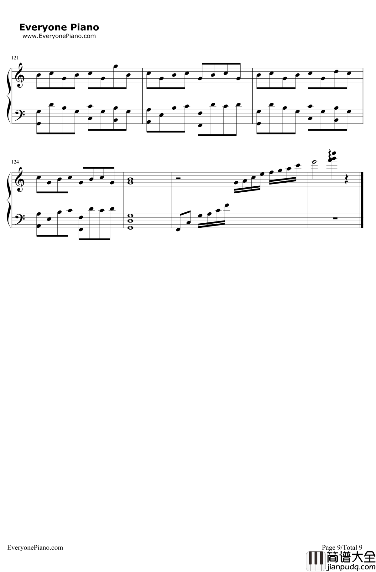 夜光烟花钢琴谱_原创作品