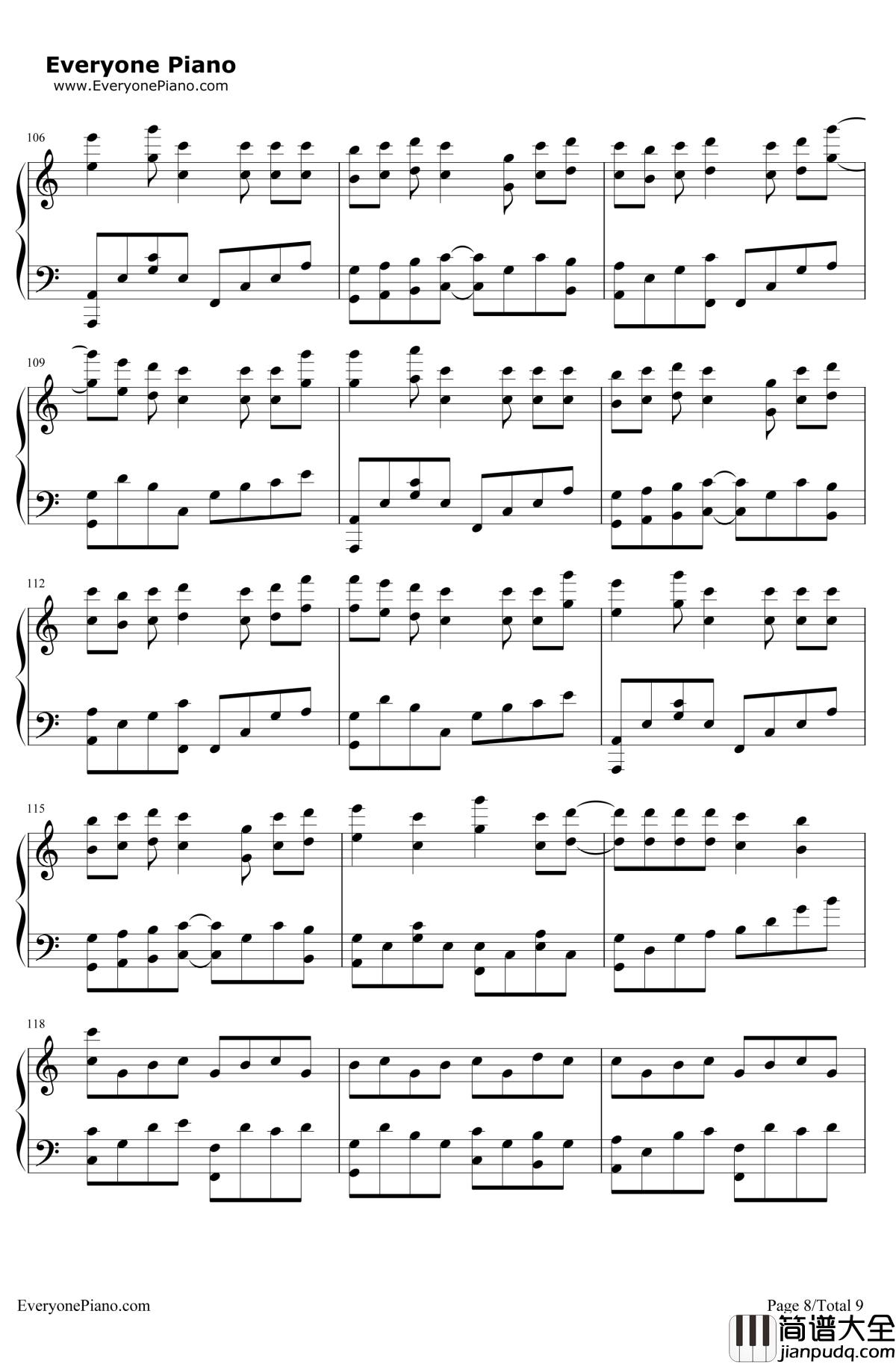 夜光烟花钢琴谱_原创作品