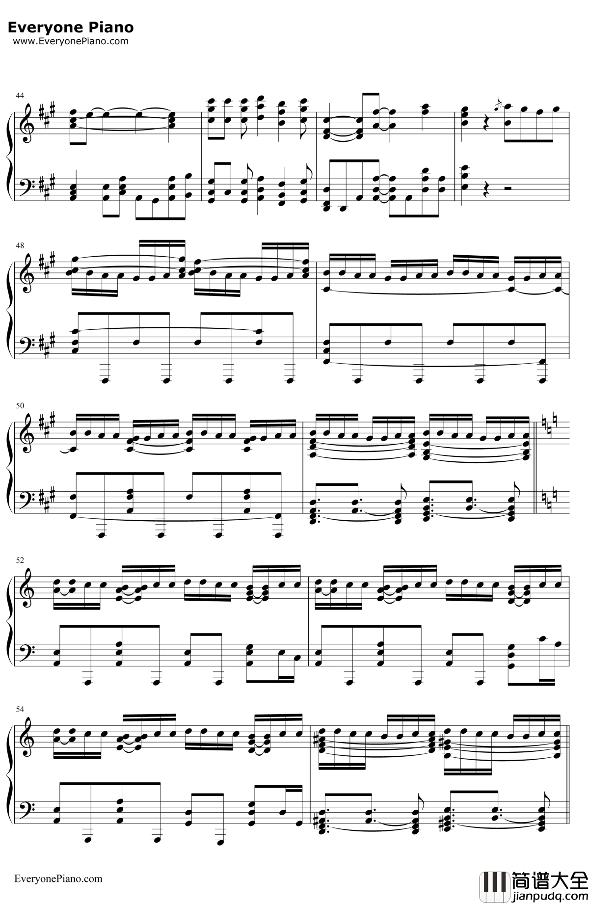 自由之翼钢琴谱_LinkedHorizonRevo__进击的巨人_OP2