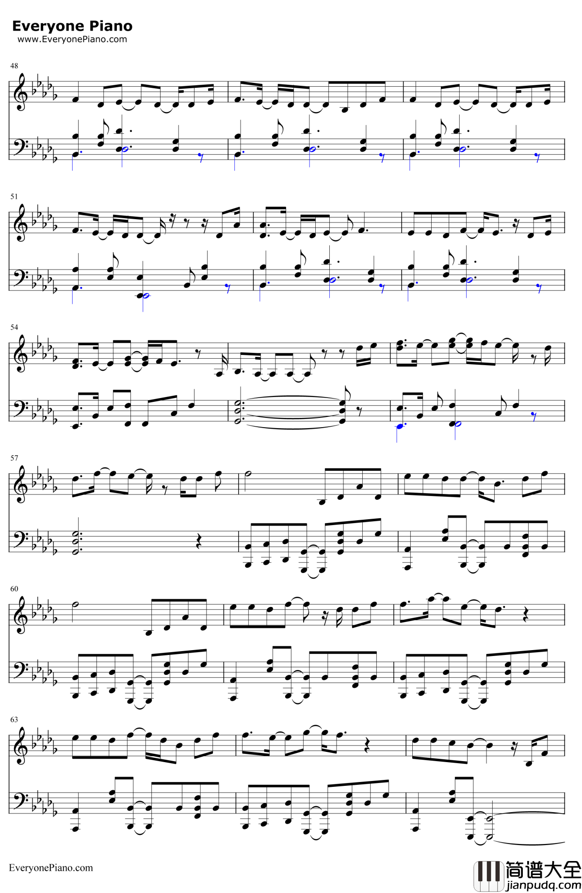 I_See_Fire钢琴谱_EdSheeran_霍比特人2：史矛革荒漠ED