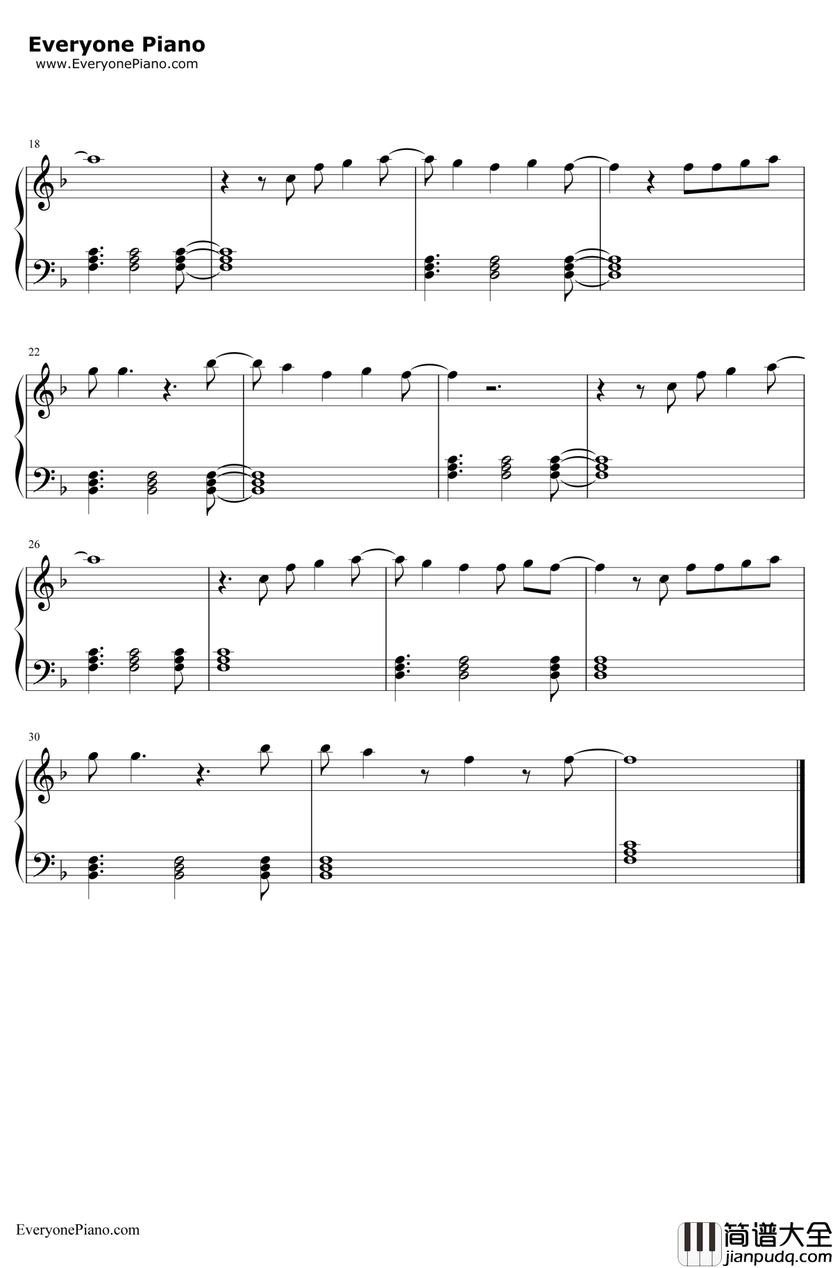 JustTheWayYouAre钢琴谱_BrunoMars