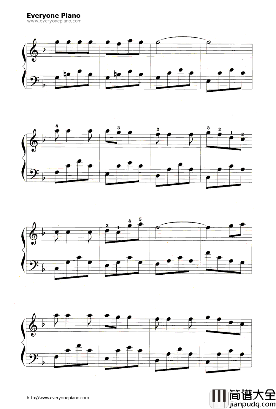 童年钢琴谱_罗大佑