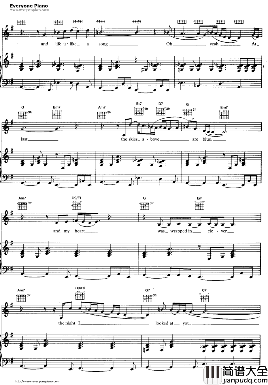 AtLast钢琴谱_EttaJames