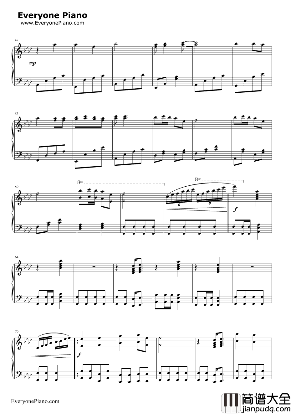 千年等一回钢琴谱_高胜美_完整版_新白娘子传奇主题曲