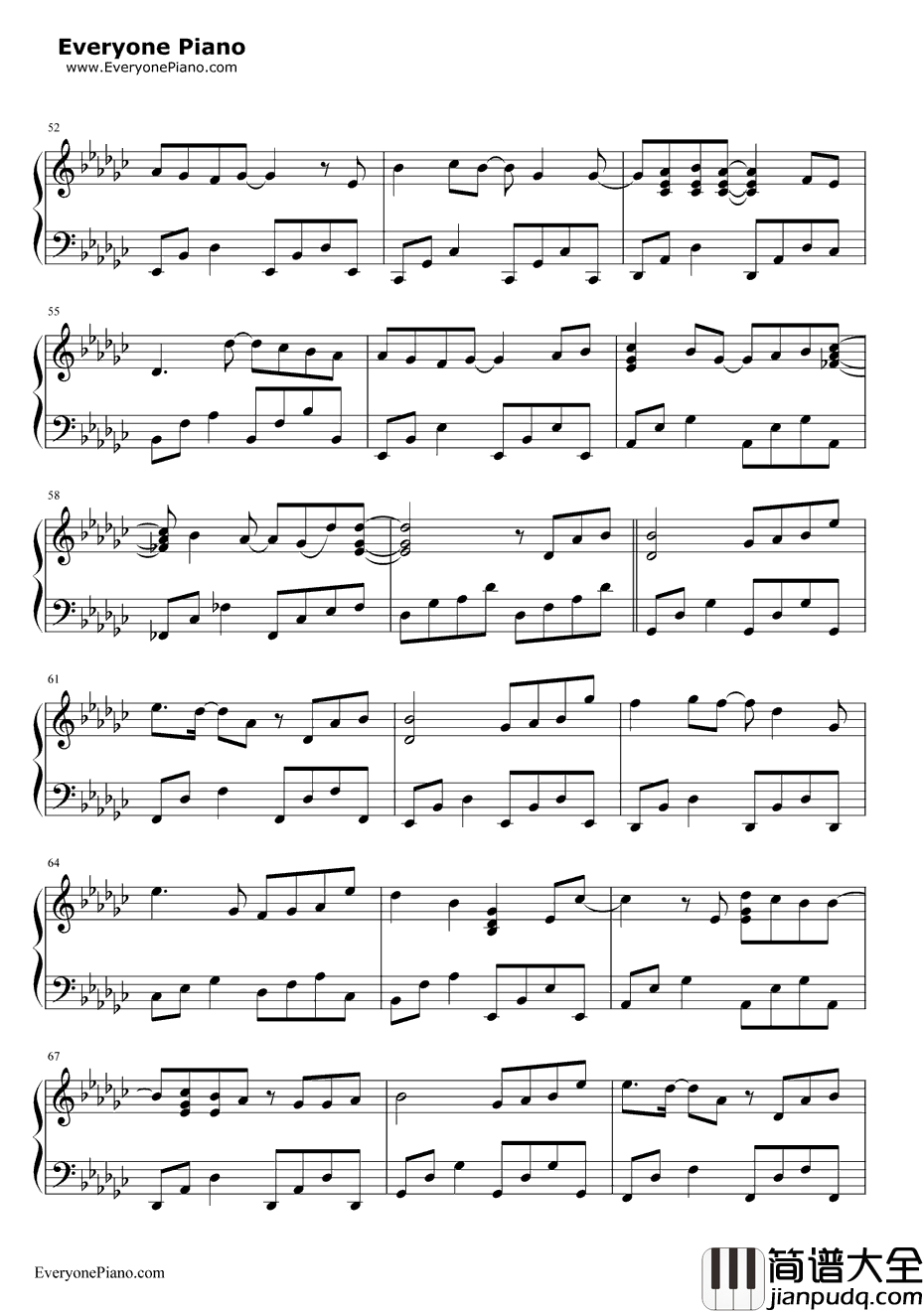 独家记忆钢琴谱_陈小春