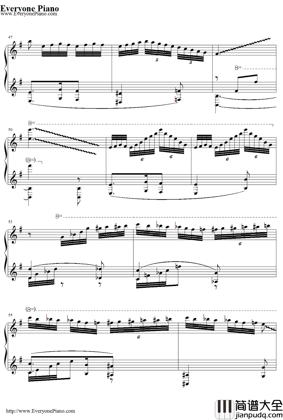 Hedwig's_Theme钢琴谱_JohnWilliams_海德薇变奏曲