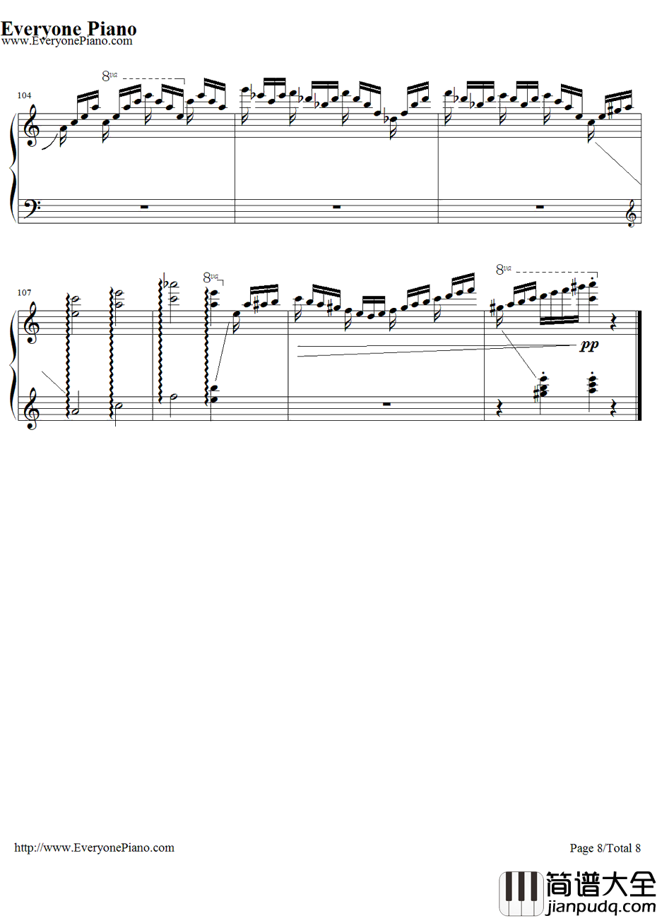 Hedwig's_Theme钢琴谱_JohnWilliams_海德薇变奏曲