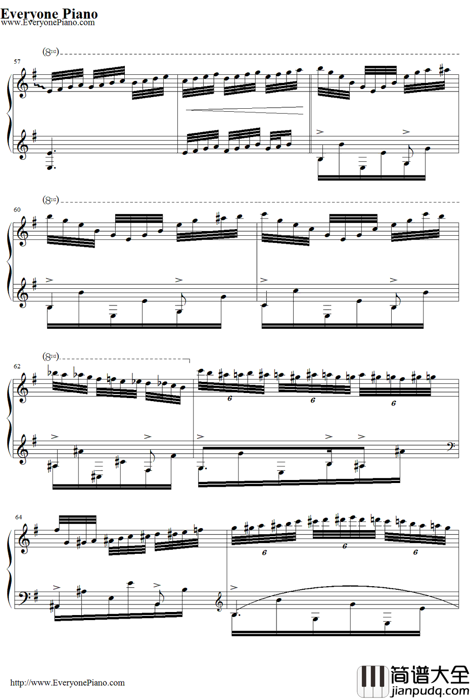 Hedwig's_Theme钢琴谱_JohnWilliams_海德薇变奏曲