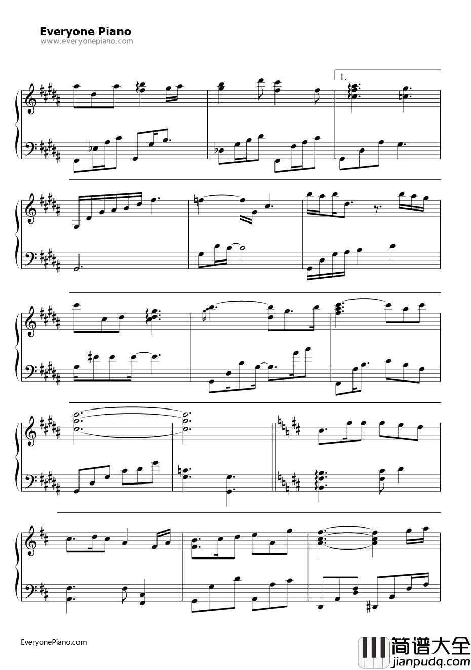 桃花结钢琴谱_王诗安_千金女贼片尾曲