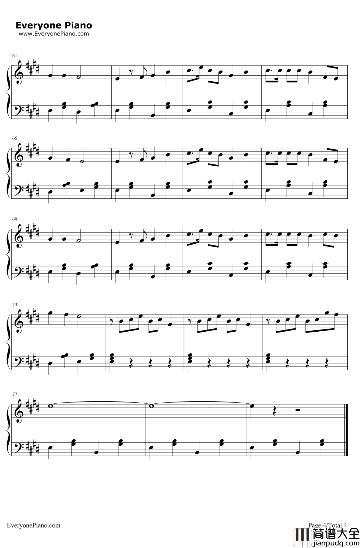 桃花朵朵开钢琴谱_阿牛