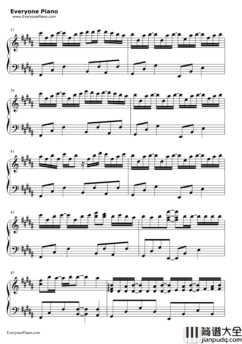 琴之翼钢琴谱_V.K克_Deemo背景音乐