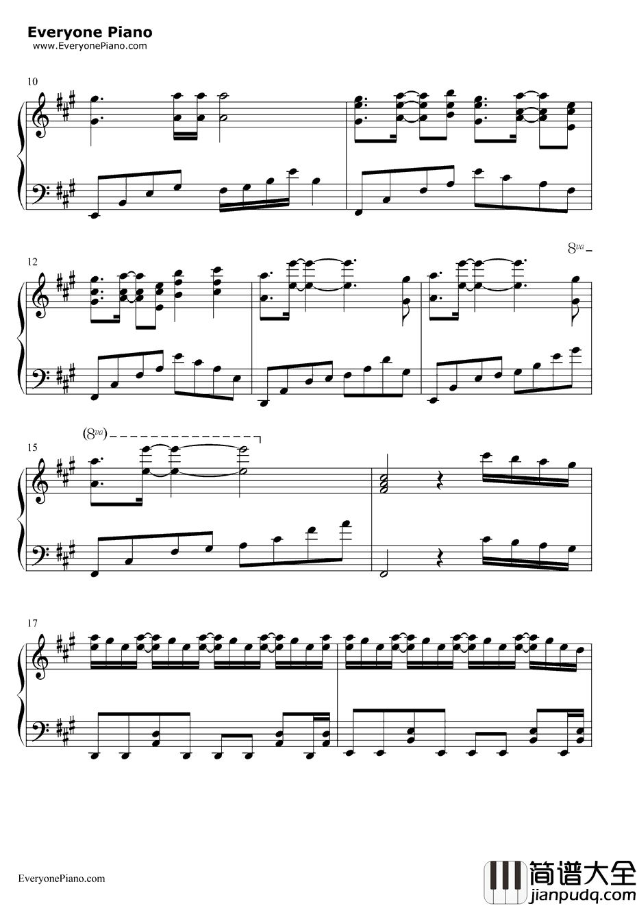 琴之翼钢琴谱_V.K克_Deemo背景音乐