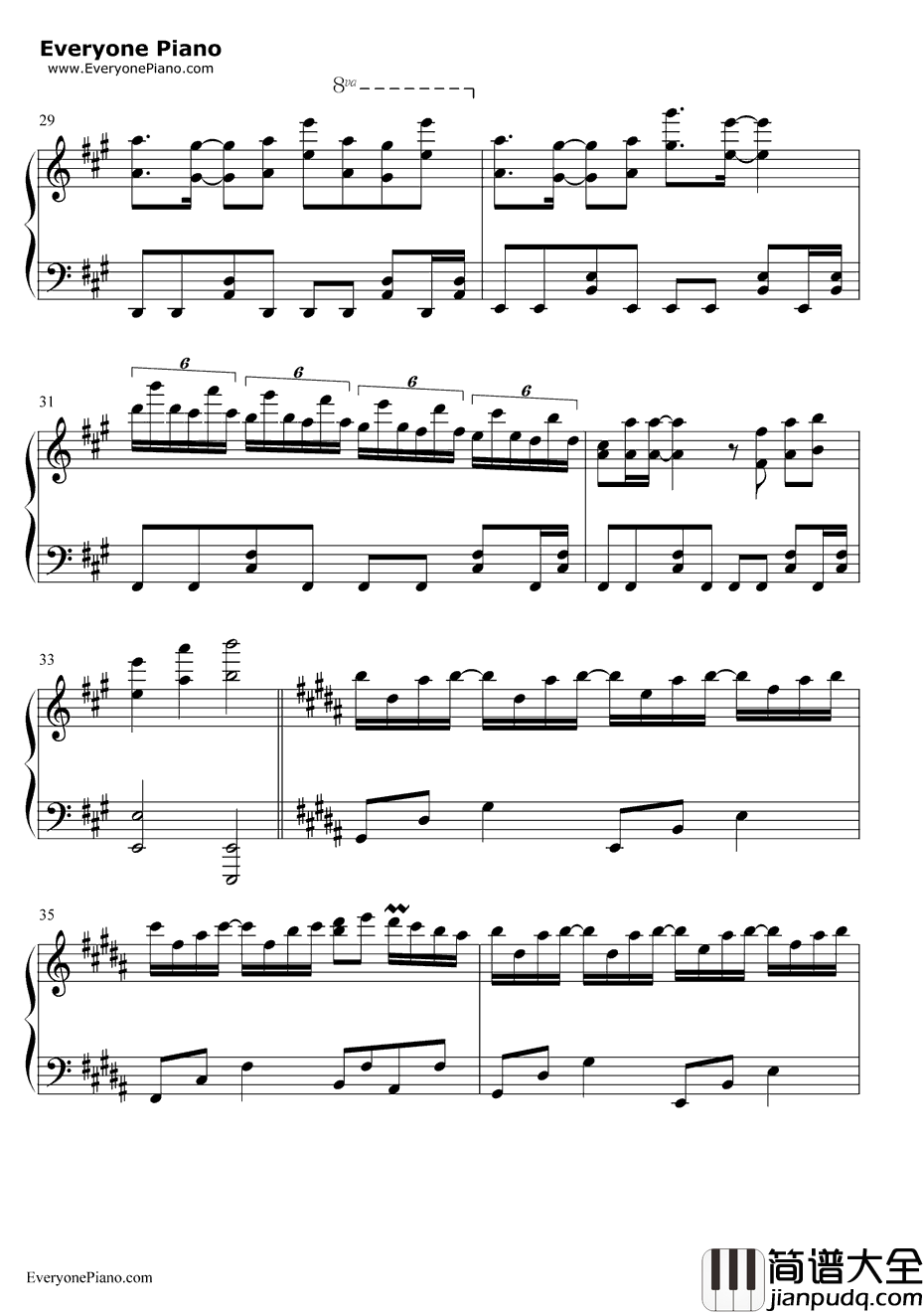 琴之翼钢琴谱_V.K克_Deemo背景音乐