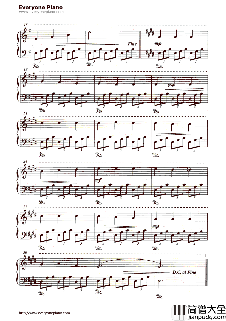 爱的罗曼史钢琴谱_那西索·叶佩斯__被禁止的游戏_主题曲