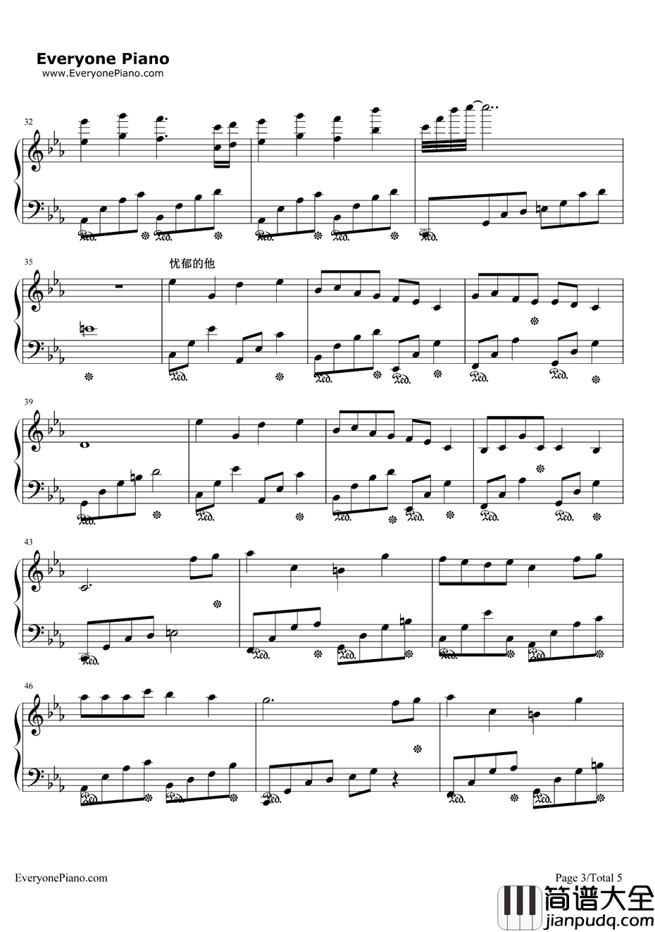 两个世界钢琴谱_张克帆