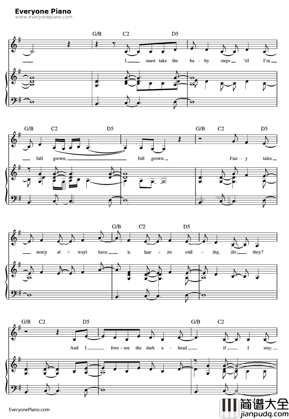 Big_Girls_Don't_Cry钢琴谱_Fergie