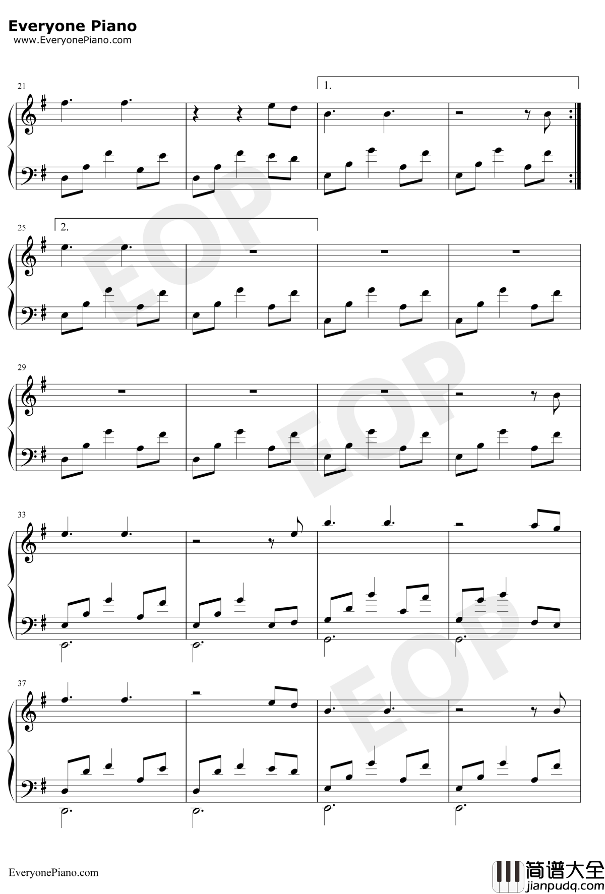 月光边境钢琴谱_林海