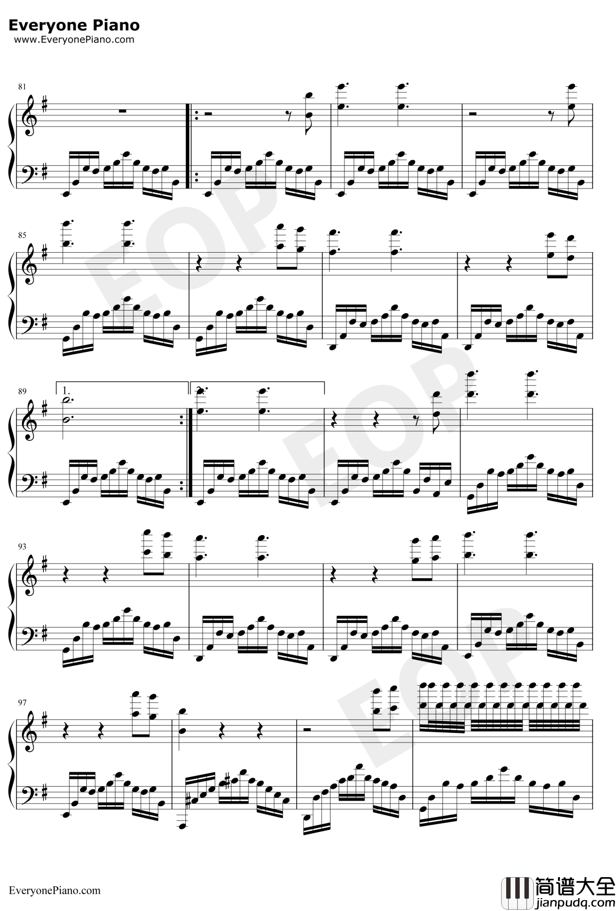 月光边境钢琴谱_林海