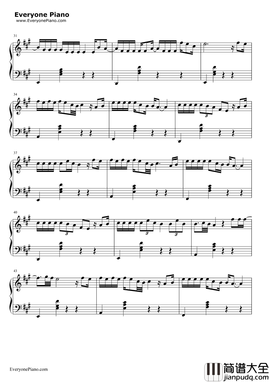 男人哭吧不是罪钢琴谱_刘德华_奇人奇案片尾曲