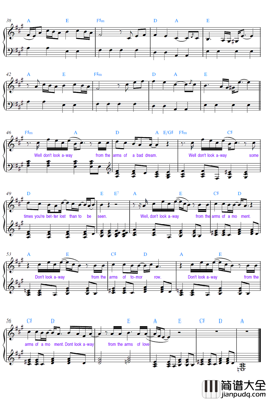 The_Forgotten钢琴谱_GreenDay_暮光之城4破晓下主题曲