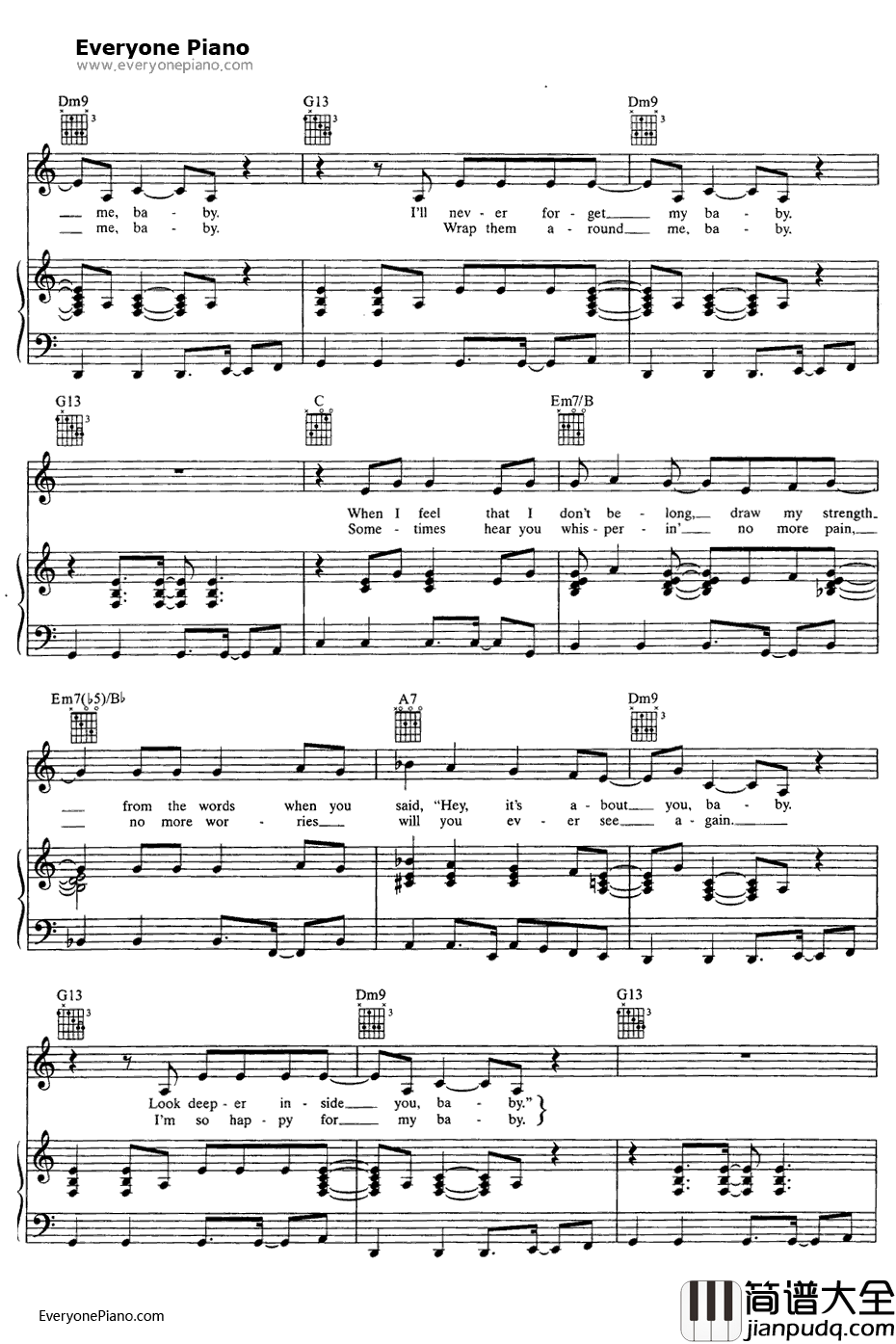 Together_Again钢琴谱_JanetJackson