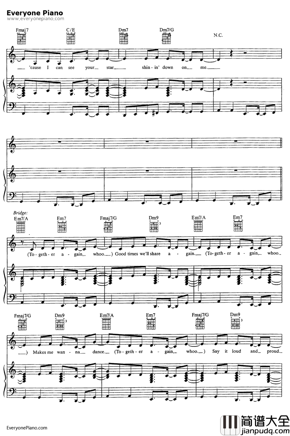 Together_Again钢琴谱_JanetJackson