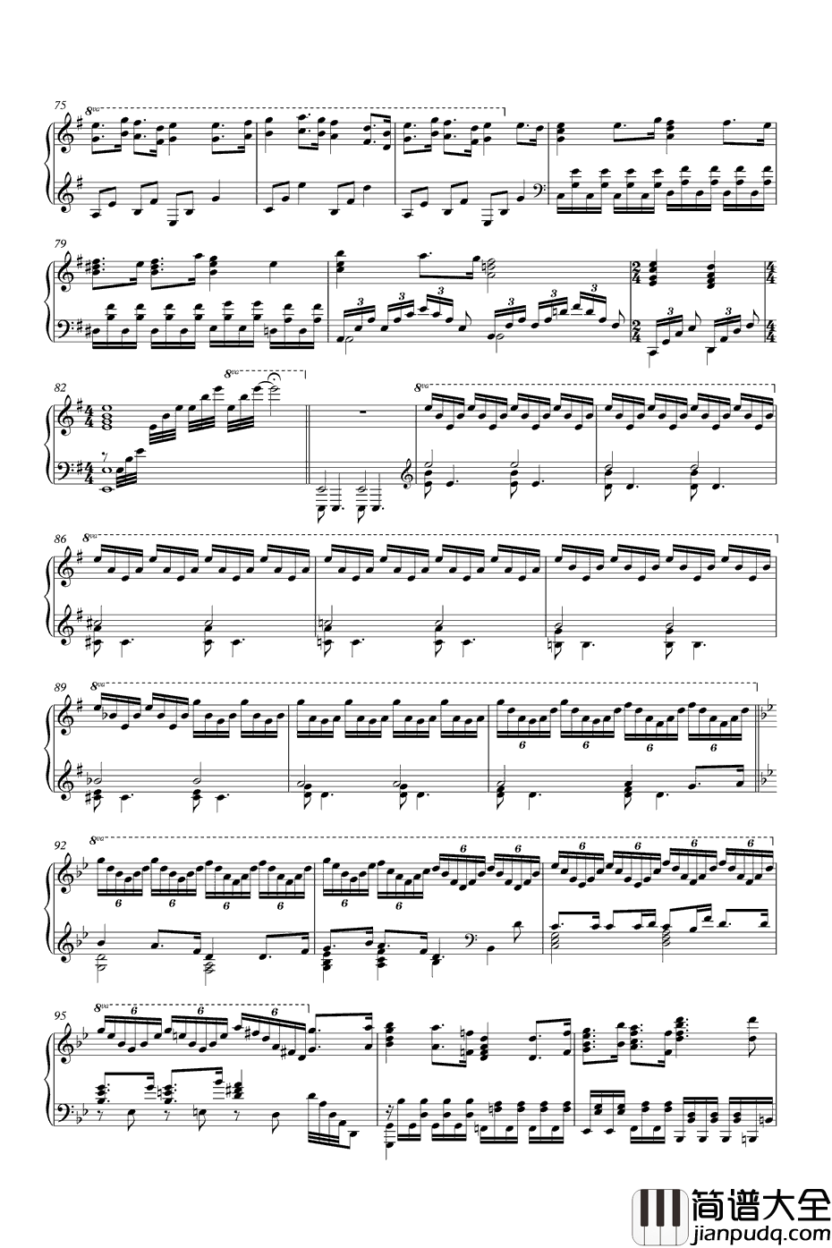 吹雪钢琴谱_西泽幸奏_舰队收藏ED