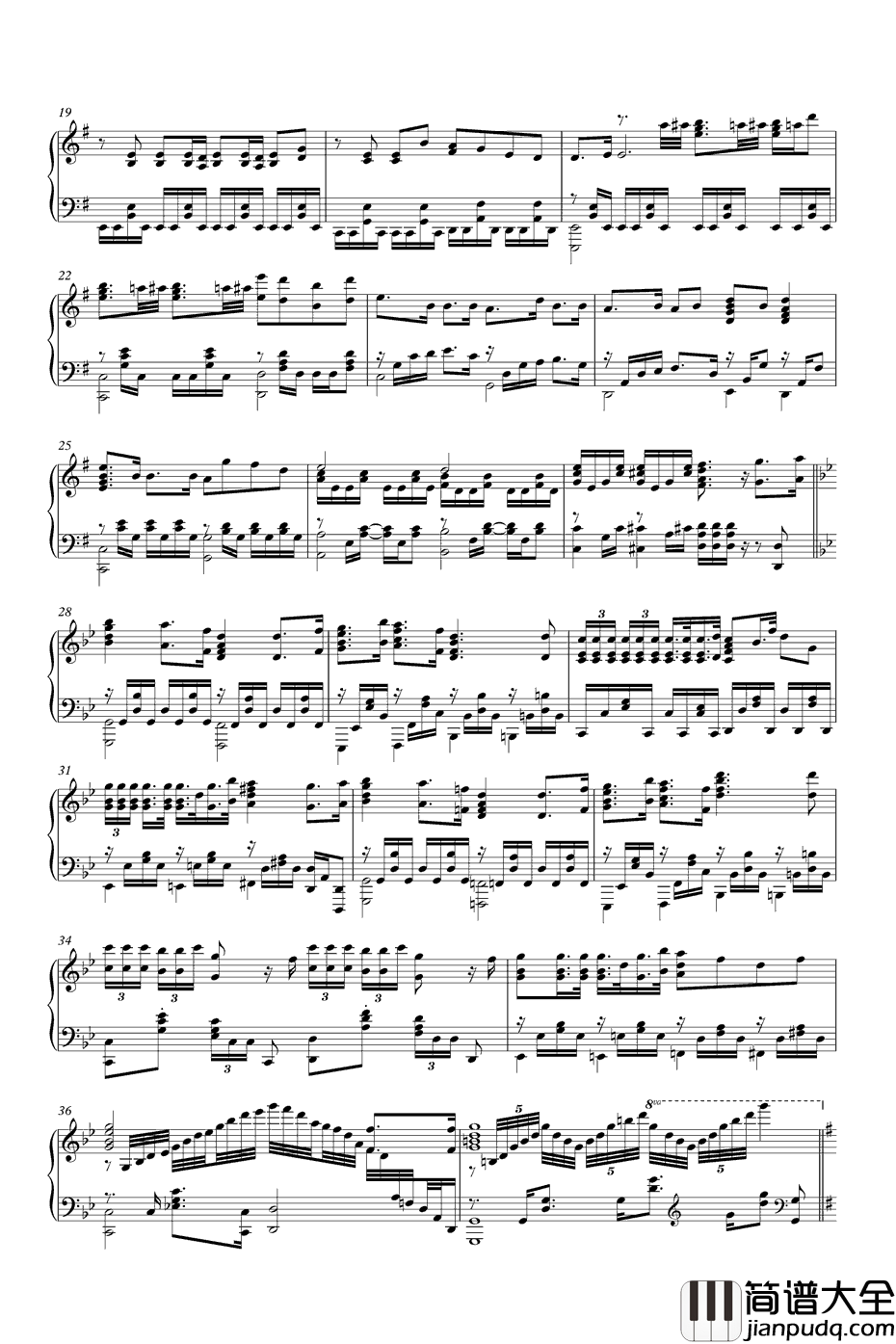 吹雪钢琴谱_西泽幸奏_舰队收藏ED