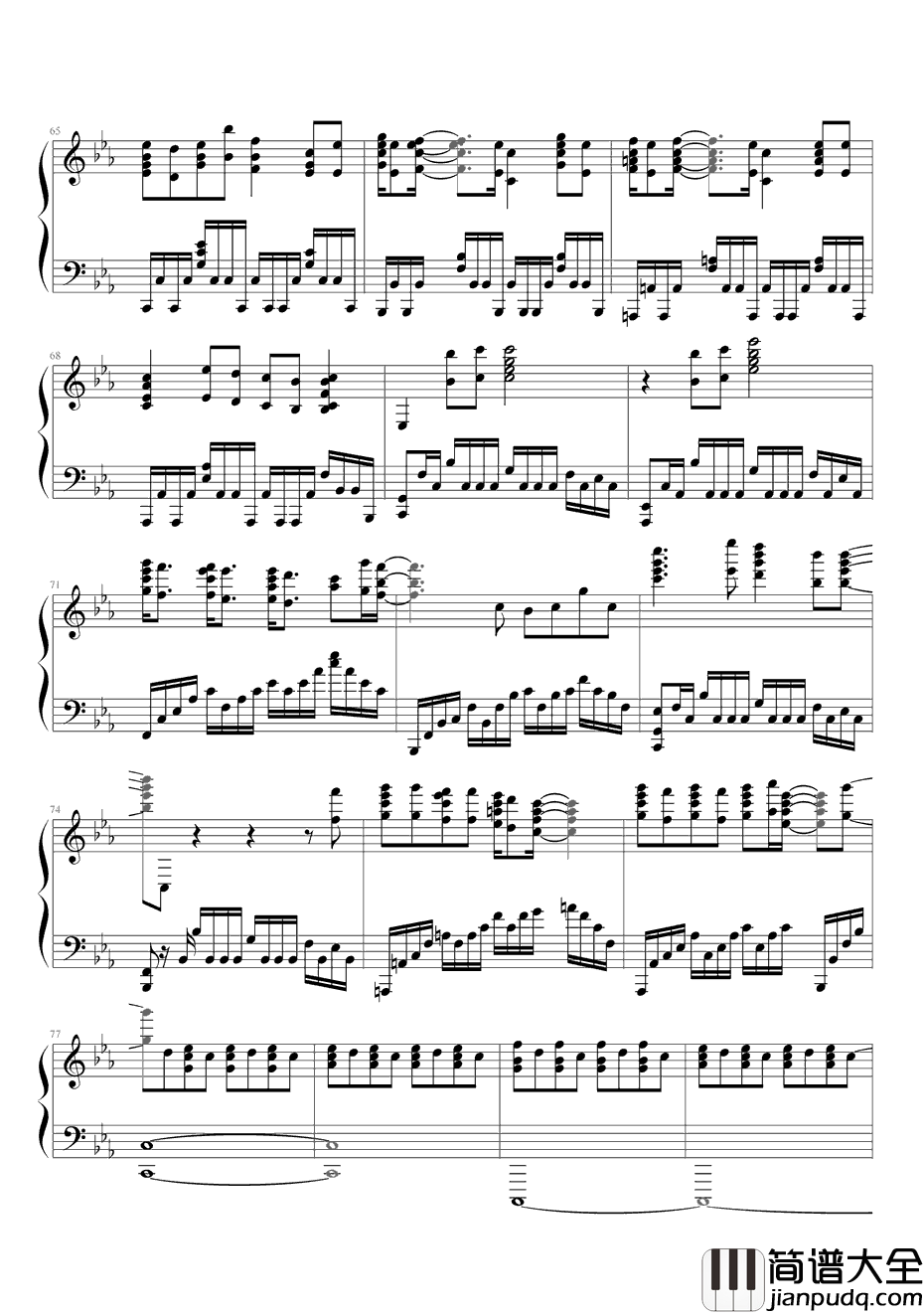 Blumenkranz钢琴谱_Cyua_斩服少女插曲