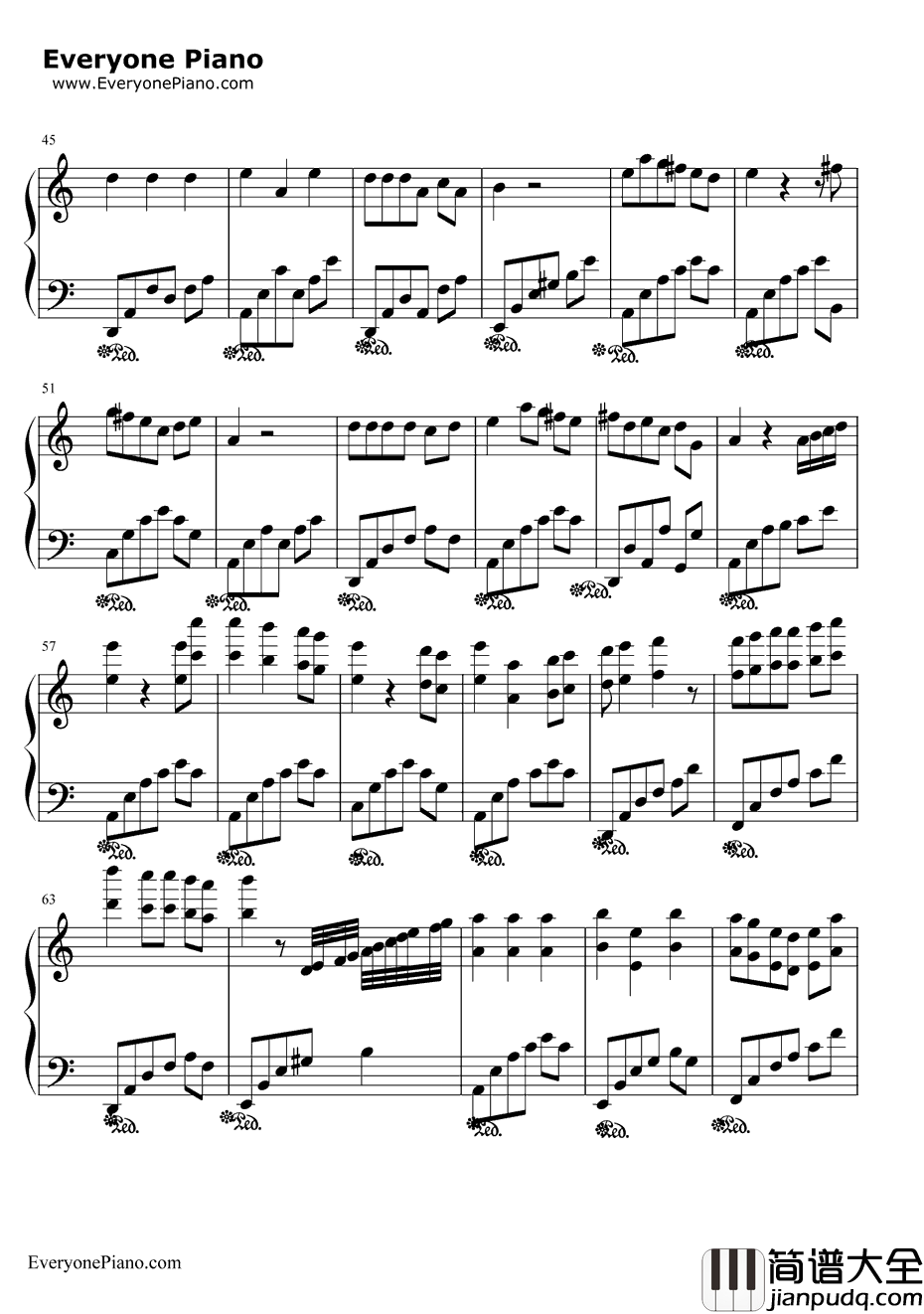 滚滚红尘钢琴谱_陈淑桦_滚滚红尘主题曲