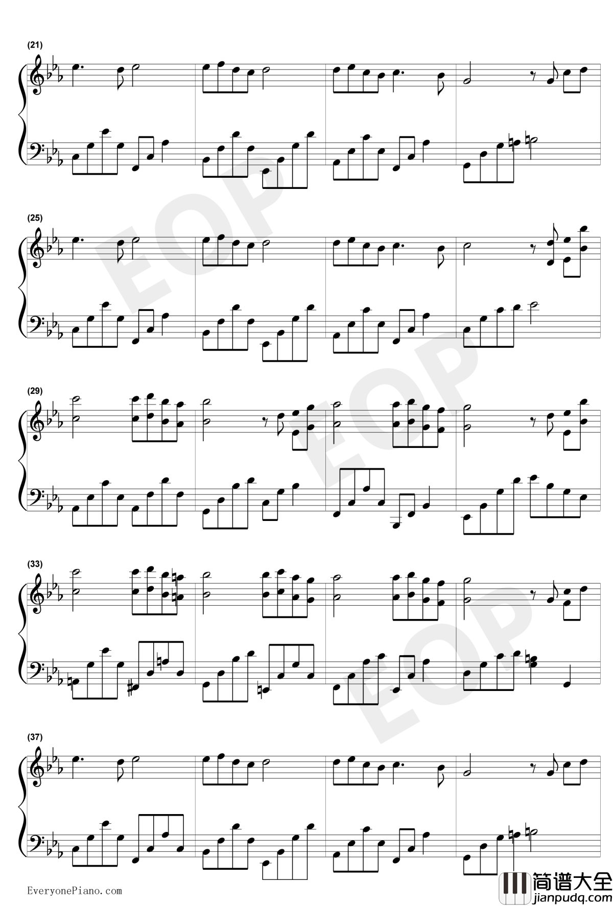 神秘花园钢琴谱_神秘园乐队_SongsfromaSecretGarden