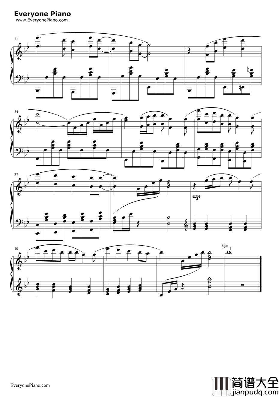 CanYouFeeltheLoveTonight钢琴谱_EltonJohn_狮子王插曲