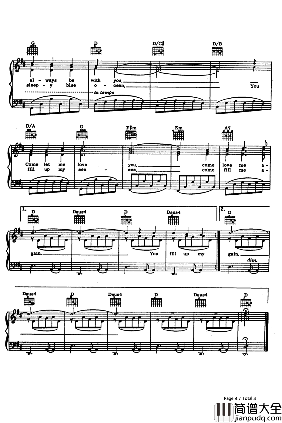 Annie's_Song钢琴谱_JohnDenver