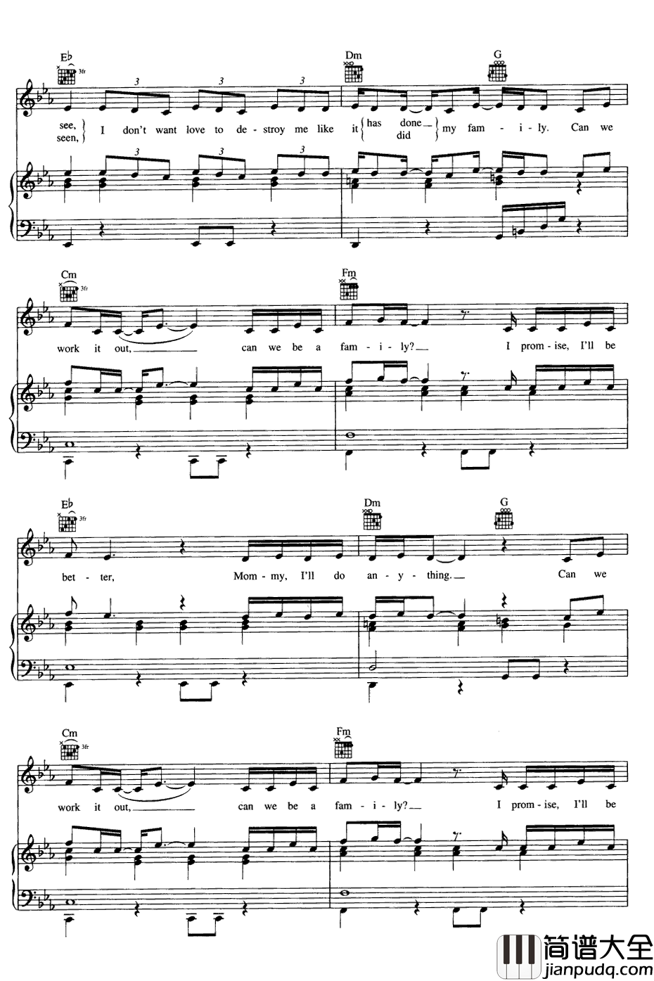 Family_Portrait钢琴谱_Pink