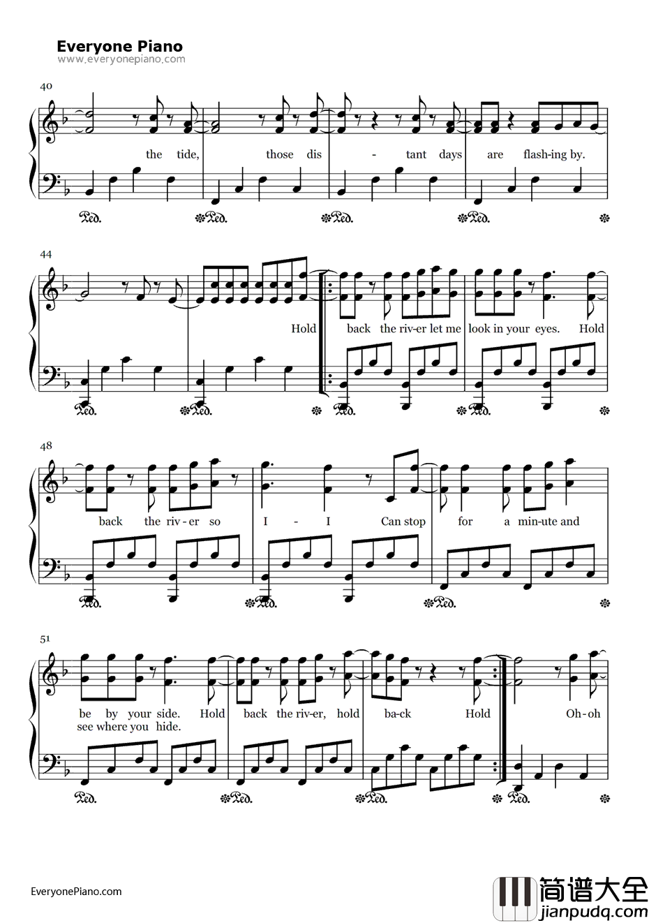 Hold_Back_the_River钢琴谱_JamesBay