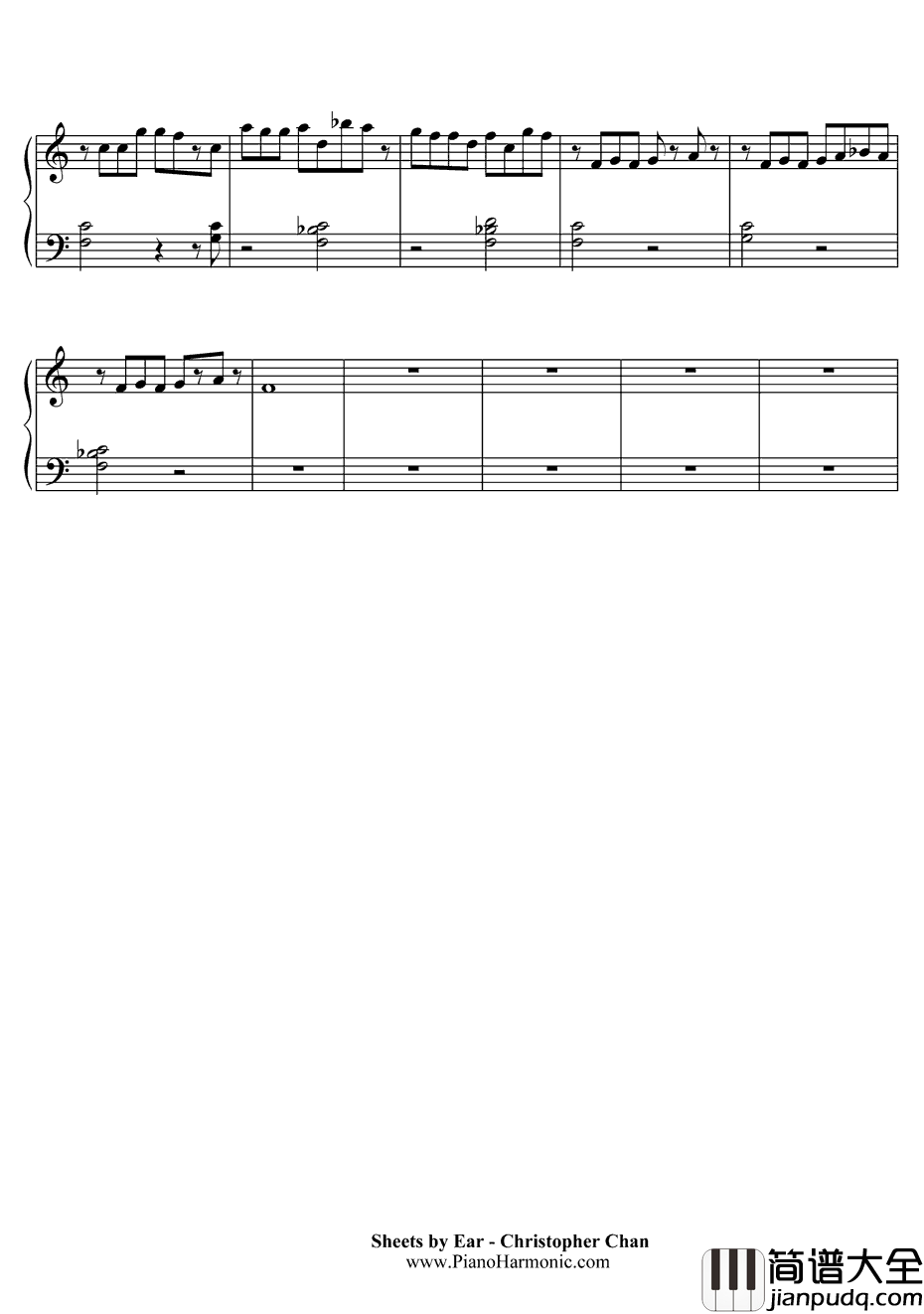 Fearless钢琴谱_TaylorSwift