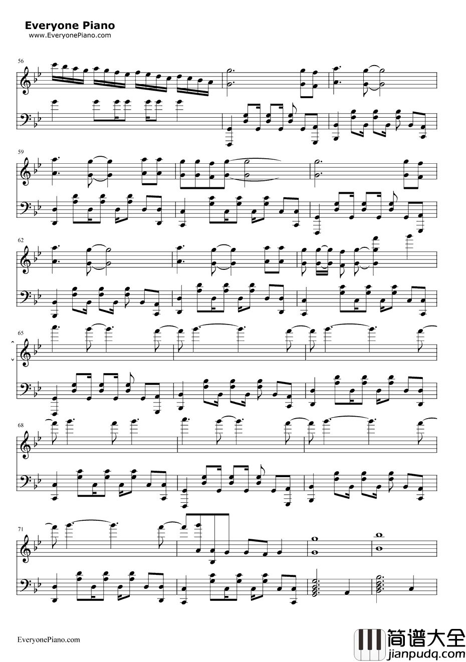 Love_Me_Again钢琴谱_JohnNewman