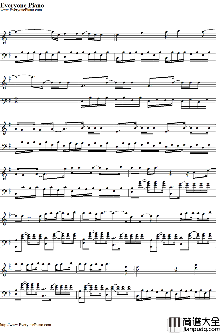 Dangerous钢琴谱_DavidGuetta&SamMartin